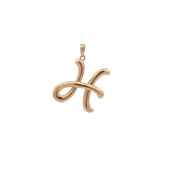 Unbranded Jewelry - 18K Gold Pendant Letter H Initial 2.08 grams